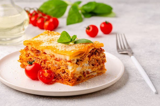 istock Traditional lasagna with bolognese sauce 1423952836
