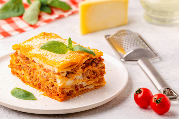 istock Traditional lasagna with bolognese sauce 1423952871