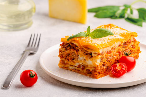 istock Traditional lasagna with bolognese sauce 1423953091