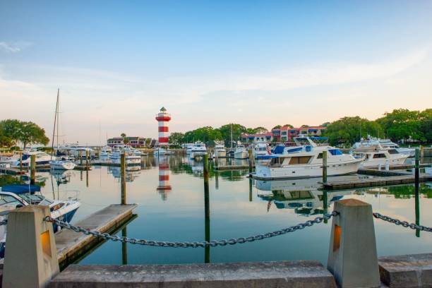 istock Lighthouse at Harbor Town-Hilton Head, South Carolina 1423959377