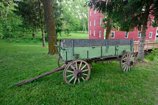 Old Horse Drawn wagon-Carrol County, Indiana