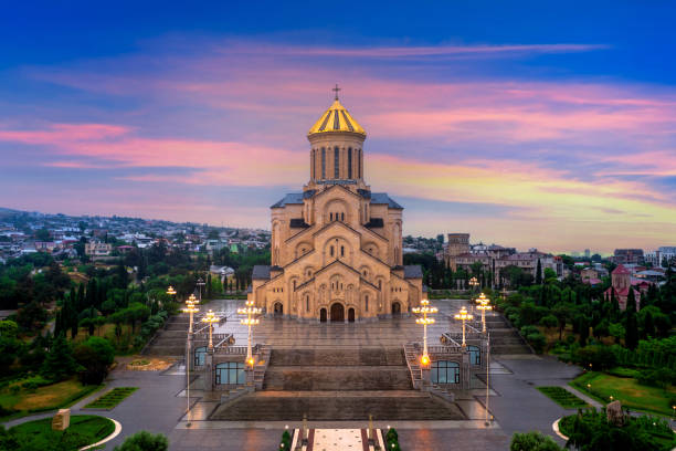 istock Holy Trinity Cathedral of Tbilisi in Georgia. 1423962021