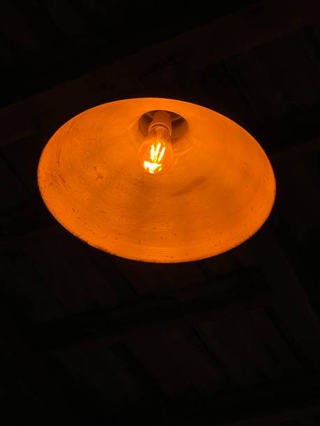 istock Vintage orange lamp 1423963237