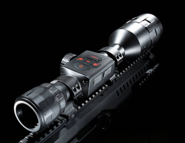istock Night vision telescopic sight on a rifle 1423965349