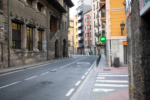istock Quiet street in a Spanish city 1423966684