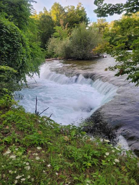 istock Cascading water on Goat Island in Niagara Falls State Park 1423970577