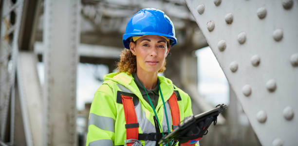 istock female steelworker 1423976027