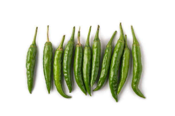 istock green chillies on white background 1423987289