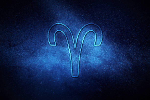 istock Aries zodiac sign, night sky, Horoscope Astrology background, Aries horoscope symbol 1423987960