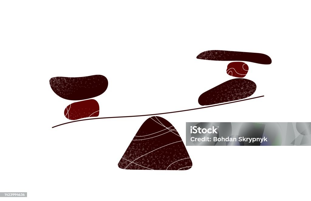 Simple Abstract Scale Abstract Balance Scales Stock Illustration - Download Image Now ...