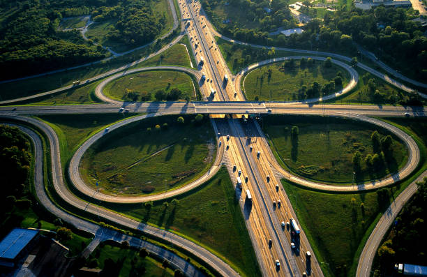 istock Aerial Clover Leaf,Bolingbrook,IL 1424005768