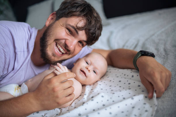 istock Father and his baby son. 1424008234