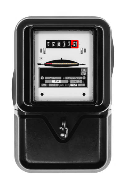 Old german electricity meter for displaying electricity consumption