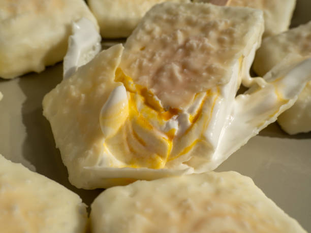 istock Orange ice cream with white milk chocolate. 1424017365