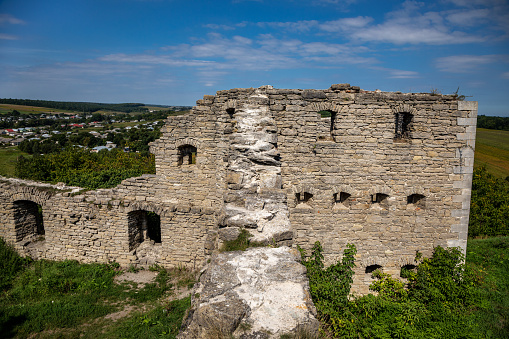Ruins of the old castle in the city of Satanov.