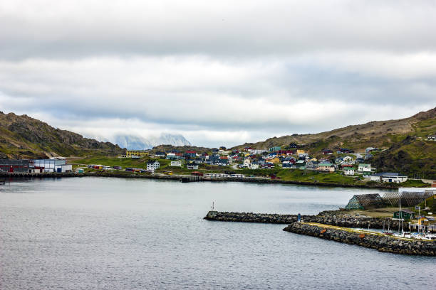 istock Honningsvag town sea view, Norway 1424025245