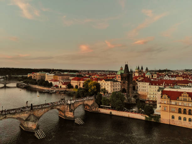 istock Prague aerial view Czech Republic 1424026500