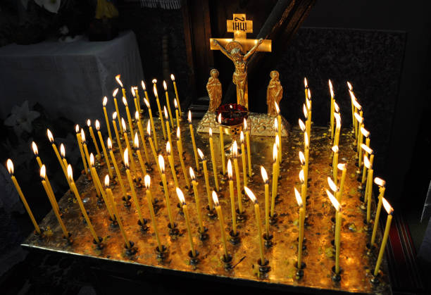 istock In the Christian temple candles are lit_4 1424031596