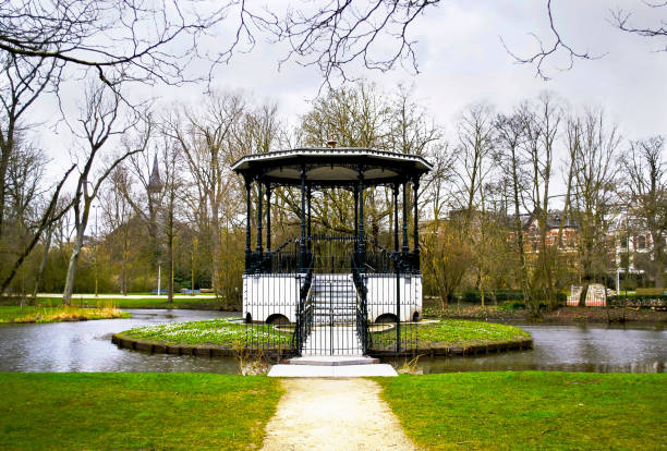 istock Vondelpark lake in Amsterdam Holland 1424033002