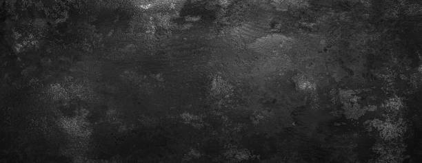 istock Black or dark gray rough metal texture background 1424040998
