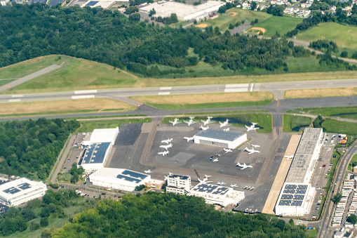 Monrovia, Liberia: general view of Roberts International Airport, aka Robertsfield, seen from the runway - named in honor of Joseph Jenkins Roberts, the first President of Liberia (located in Harbel, Margibi County).