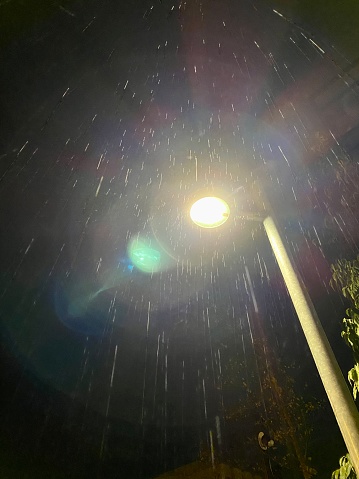Rain and Streetlamp