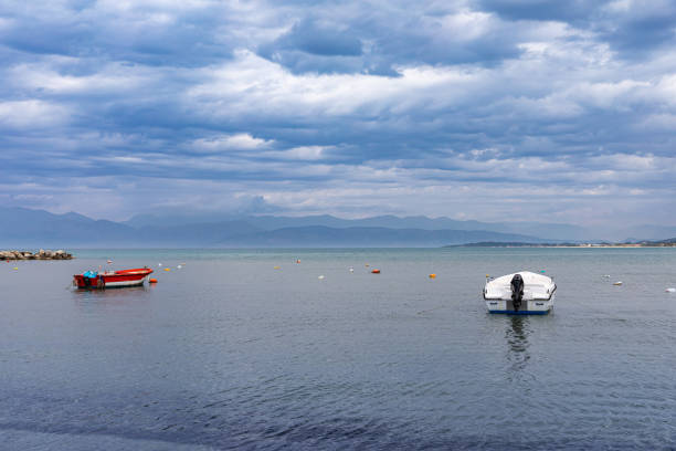 On the seafront of Roda, Corfu, Greece