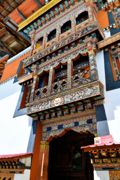 istock Gangtey Monastery - 'rabsel' bay windows, Wangdue Phodrang District, Bhutan 1424056124