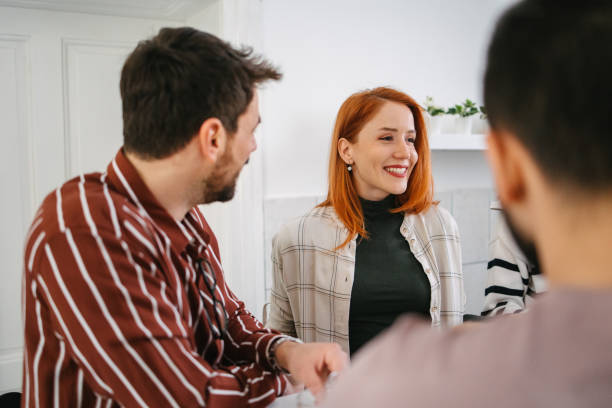 istock Talking with a female colleague 1424056700