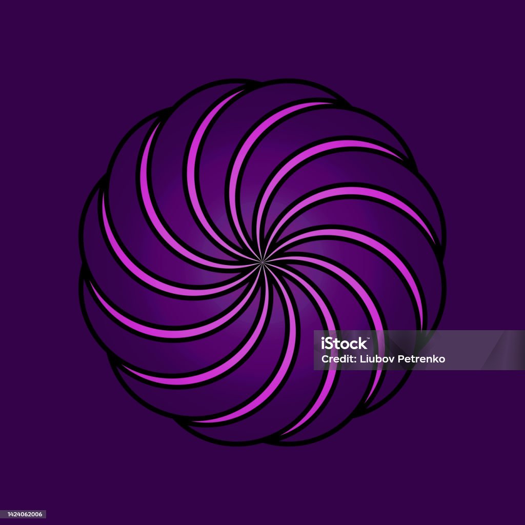 Icon Circle Vortex Minimal Abstract Symbol Circle Vortex Logo Stock Illustration ...