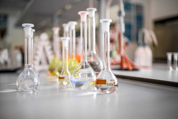 istock Laboratory equipment seen during research in pharmaceutical industry 1424064106