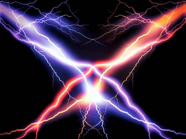 istock 3D illustration of lightning crossing the night sky 1424065539