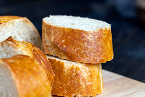 istock sliced into pieces a long baguette with a crispy crust 1424076727
