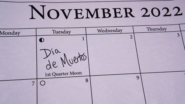 istock Day of the Dead on Calendar 1424077155