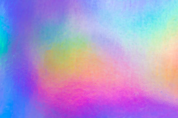 istock Holographic rainbow foil iridescent texture abstract hologram background 1424097927