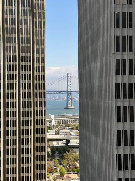 istock Bay Bridge framed by High Rises in San Francisco 1424133940