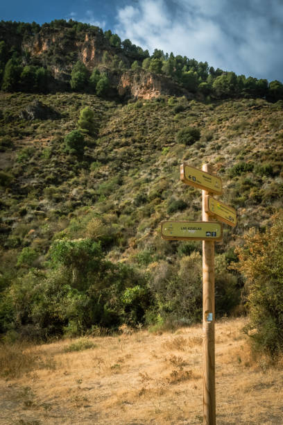 istock Hiking route through the Cahorros de Monachil. Grenade. Spain 1424138191
