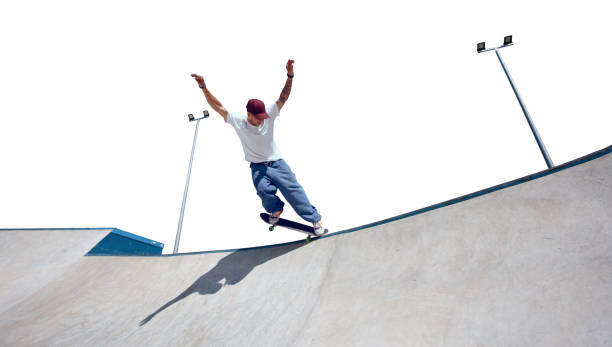 Skateboarder isolated