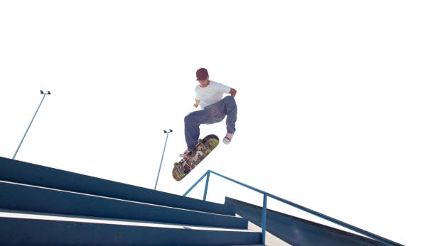 Skateboarder isolated