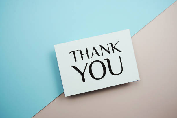 istock Thank You text message on blue and pink background 1424161045