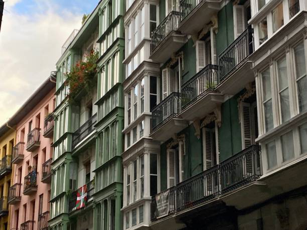 istock Spain - Bilbao- old buildings un the old town ( Casco Viejo) 1424172818
