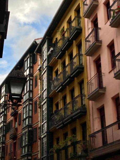 istock Spain - Bilbao- old buildings un the old town ( Casco Viejo) 1424172836