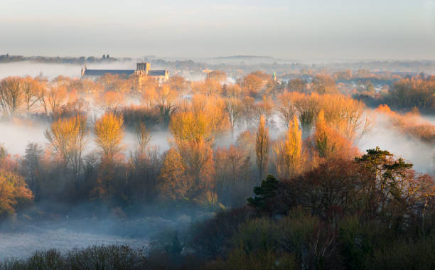 Winchester Cathedral in the Mist