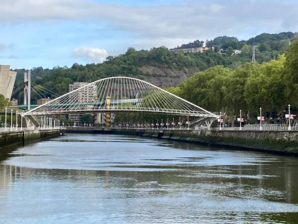 istock Spain - Bilbao - Zubizuri bridge 1424179965