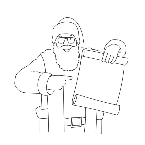 illustrations, cliparts, dessins animés et icônes de père noël avec blanc. - sack