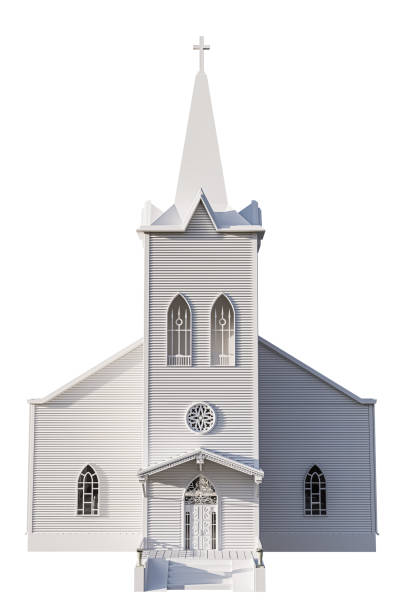 istock presbyterian church isolated on white background 1424195933