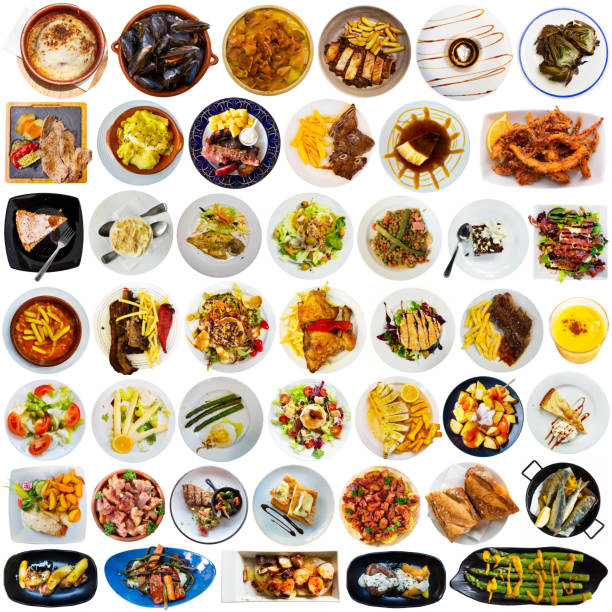 istock Dishes of Spanish cuisine isolated on white 1424196848