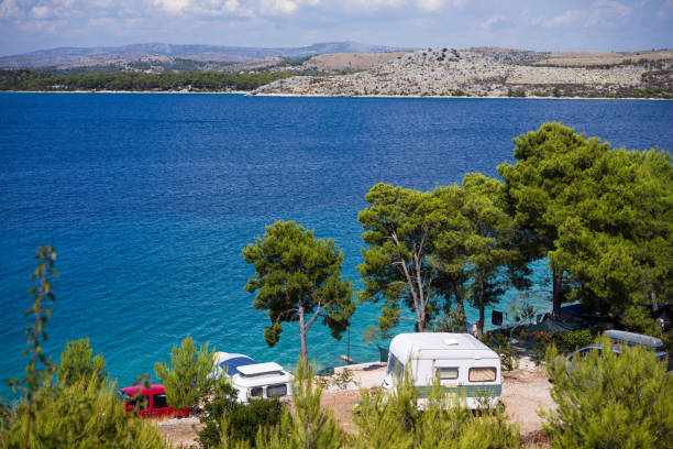 istock Camping at Adriatic sea, Croatia 1424202895