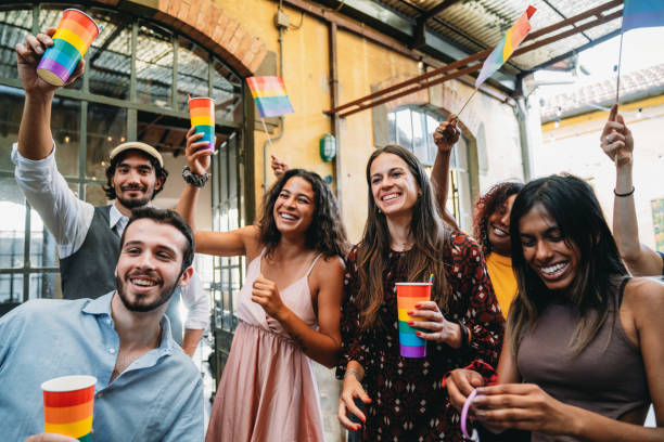 istock People dancing at an LGBTQIA pride event party 1424205190