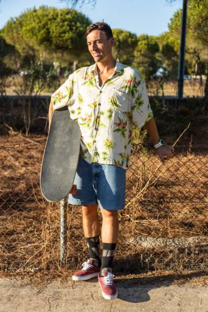 istock surf skate on the river channel 1424212029